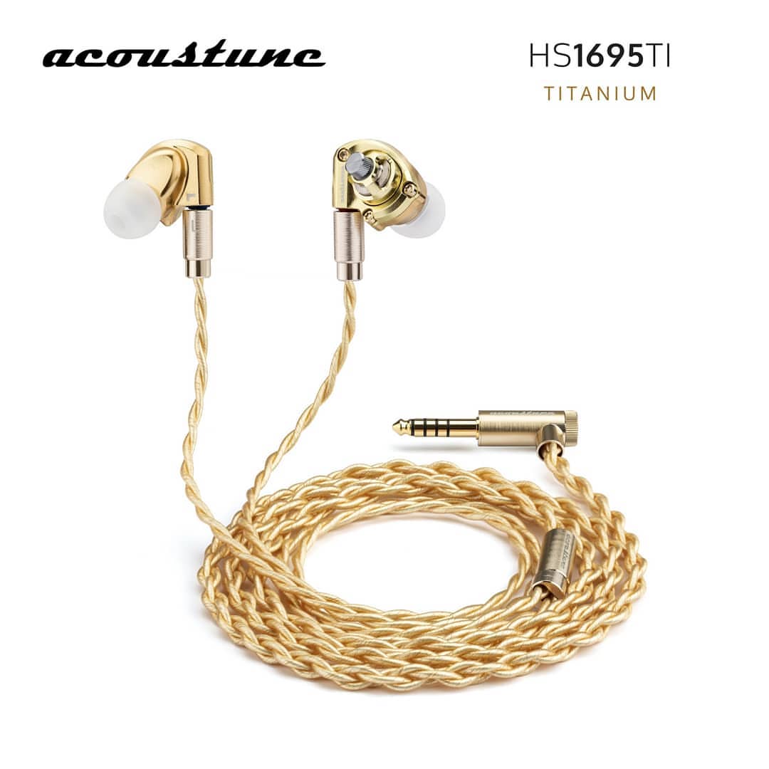 Acoustune HS1695Ti 鈦金屬製 10mm動圈單元 中高頻飽滿 音色爽快 可換線 MMCX 插頭 16芯鍍銀線材